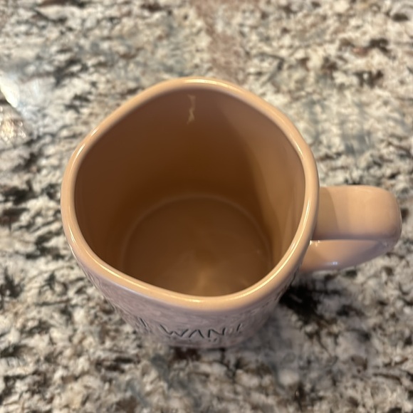 Rae Dunn Grande 16 Oz. Size "I WANT CHOCOLATE" Ceramic Mug Light Pink Nice Gift! - Picture 2 of 3
